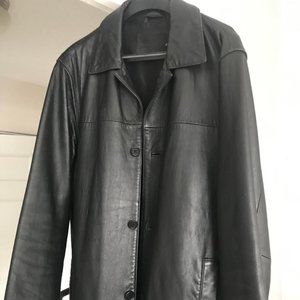 COACH LEATHER MAN'S CAR JACKET